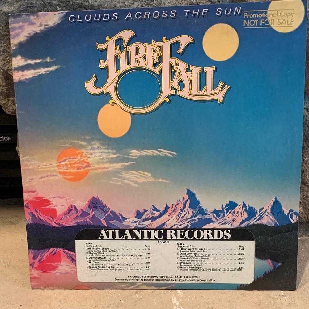 Firefall Clouds Across the Sun Vinyl Record